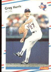 1988 Fleer Baseball Cards      468     Greg Harris